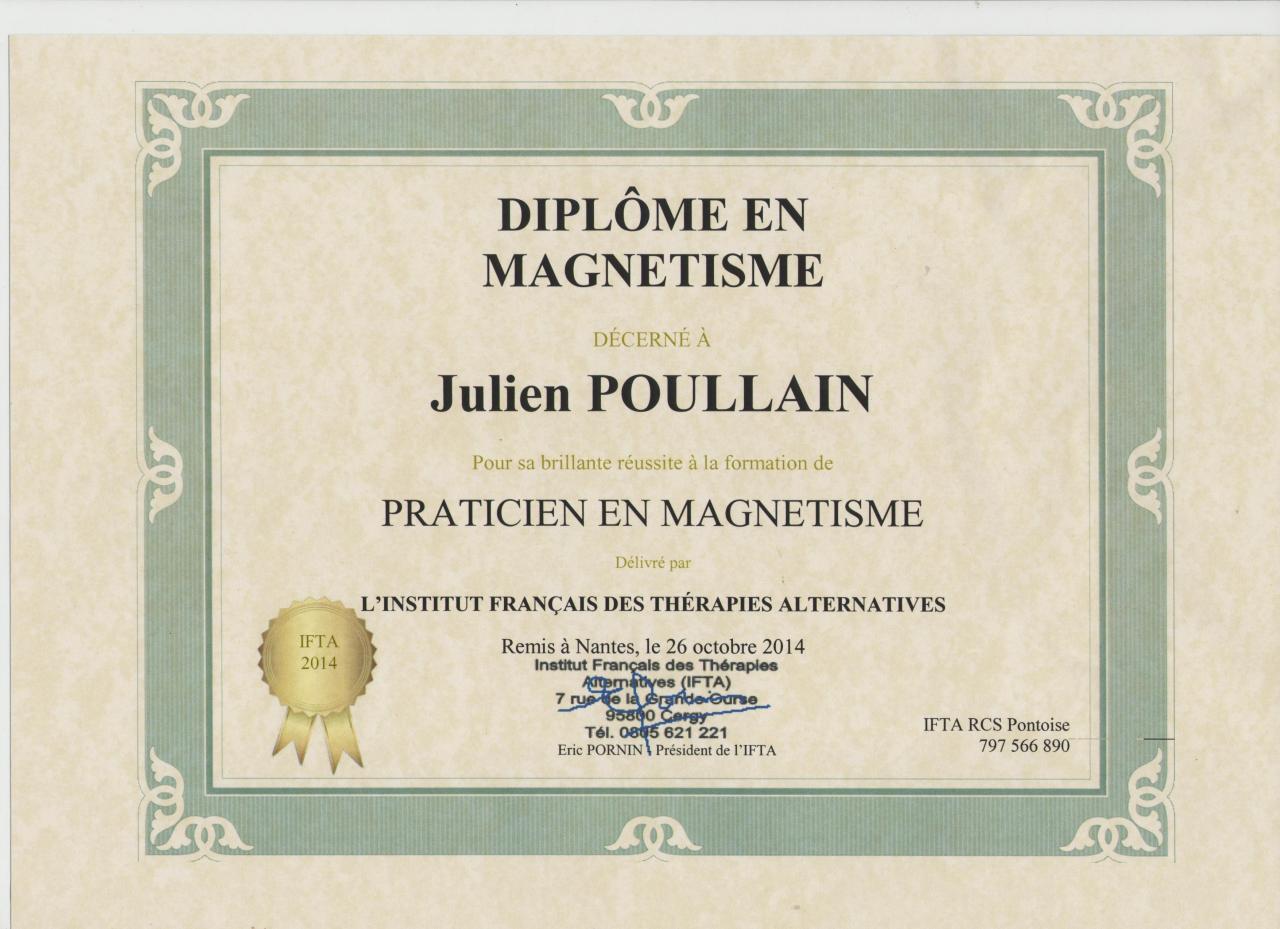 dilplôme magéntisme 001